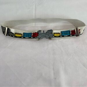 Vintage Train Kids Belt – Elastic Adjustable with Locomotive Buckle